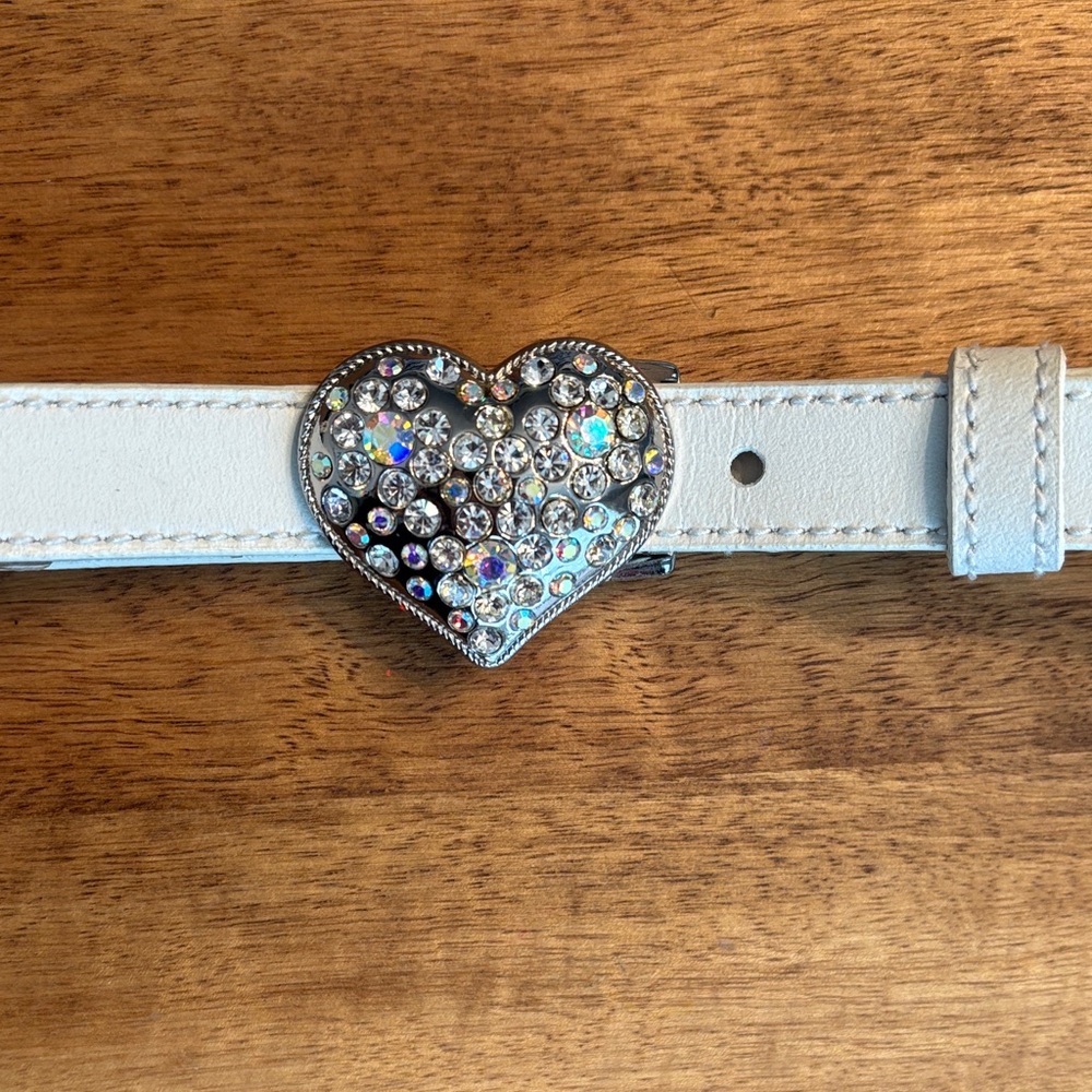 Guess White Leather Belt (2)